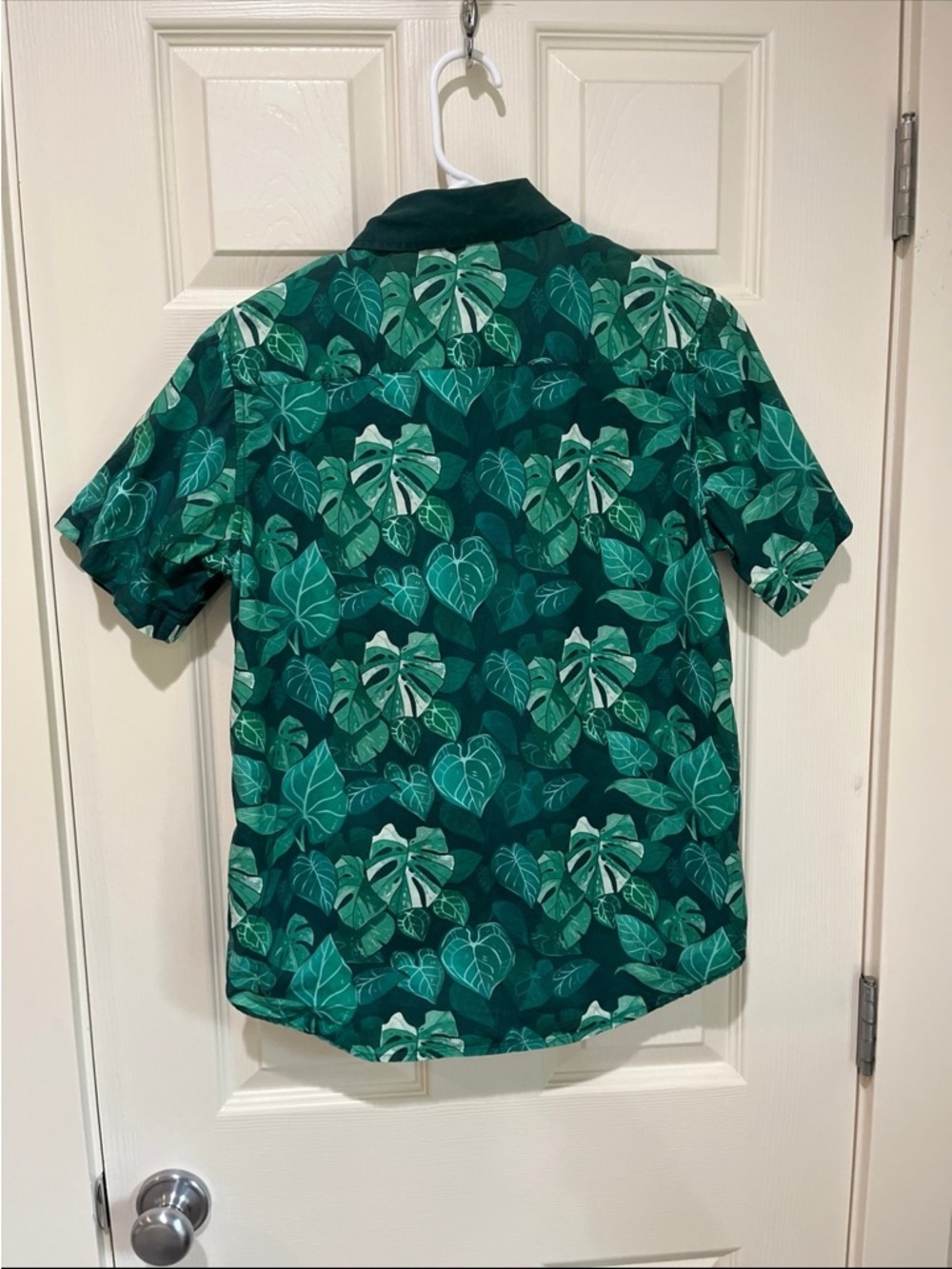 Morning Witch Dark Jungle Monstera Embroidered Button Down Shirt Mens Womens - Picture 8 of 8